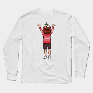 Scary Christmas Pudding Boy Long Sleeve T-Shirt